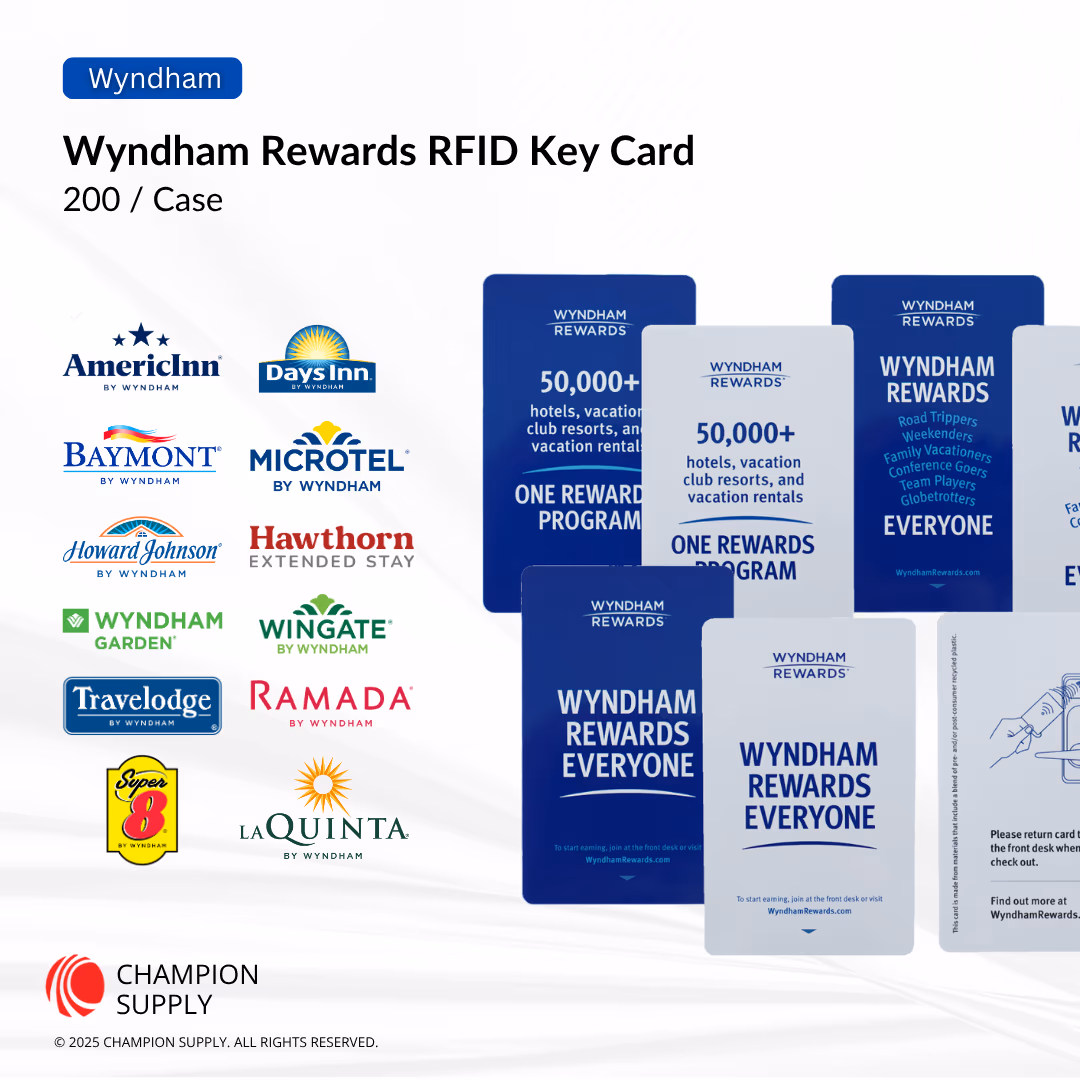 Wyndham Rewards RFID Key Card, 250/CS